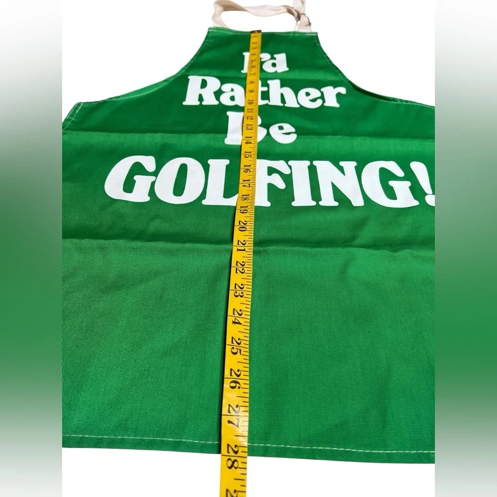 VTG NOW DESIGNS‎ San Francisco “I’d Rather Be Golfing” Green Apron Made in USA